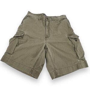 Vintage Polo By Ralph Lauren 100% Cotton Chino Cargo Shorts Mens 35